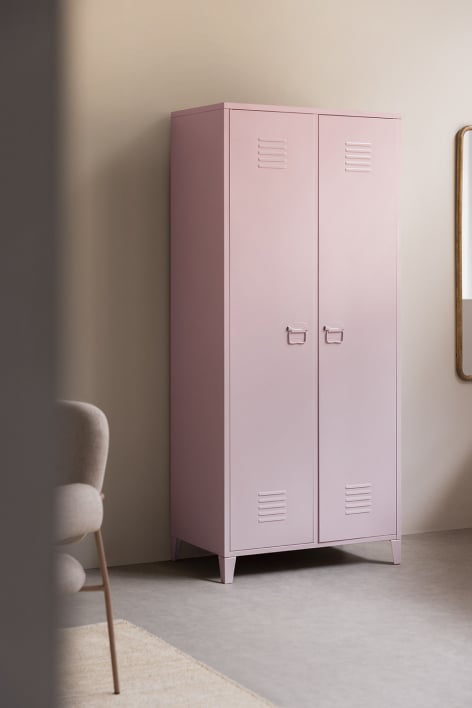 Armoire vestiaire 2 portes en acier Pohpli