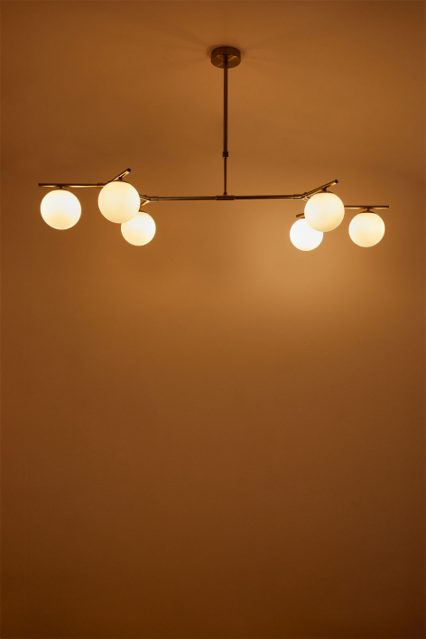 Lampe de plafond avec 6 boules en verre Garland