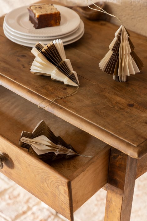 Pack de 3 décorations de Noël en papier Volin