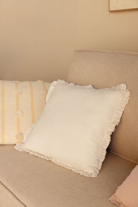 Coussin carré 40x40 cm en coton Arassu