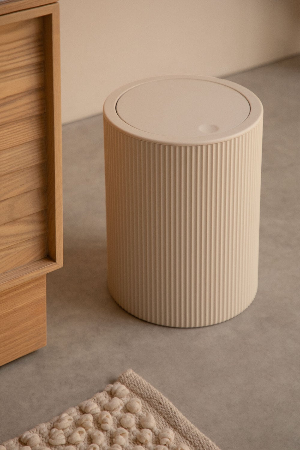 Lot De 2 Petites Poubelles Transparentes - Pour Bureau, Salle De Bain, Salon - Ouverture Large, Design Compact Et Pratique