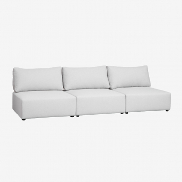 Canapé Modulaire Kata 3 Pièces Beige Crème - Sklum