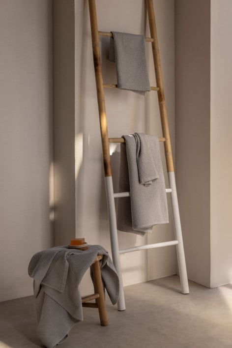 Lot de 4 serviettes en coton gaufré Fiorala