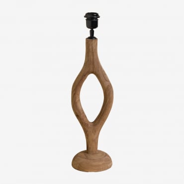 Base Pour Lampe De Table ↑45 Cm En Bois De Manguier Gracia Bois De Mangue - Sklum