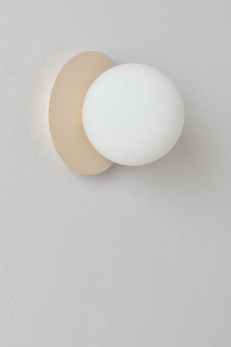 Applique de salle de bain en fer et verre Anine