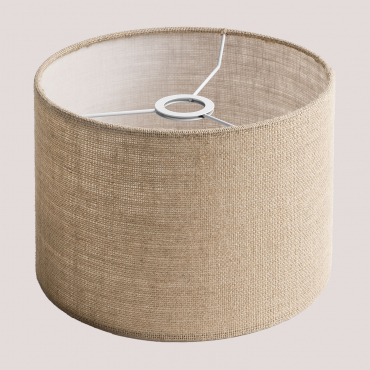 Abat-jour En Lin Arlina Beige Lin & Ø30 Cm - ↑20 Cm - Sklum