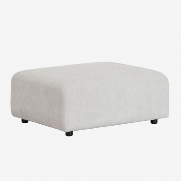 Fogler Puff Tissu Gris Clair - Sklum