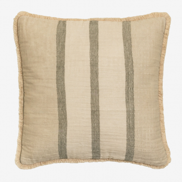 Coussin Carré En Coton (45x45 Cm) Nyland Beige Crème - Sklum
