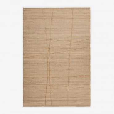 Tapis D'extérieur En Jute Et Coton Emeline Beige Semoline & 300 X 200 Cm - Sklum