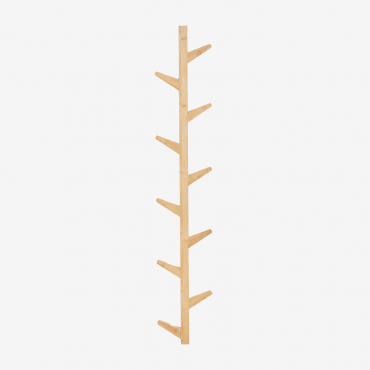 Porte-manteau Mural En Bambou Gorafe ↑125 Cm - Sklum