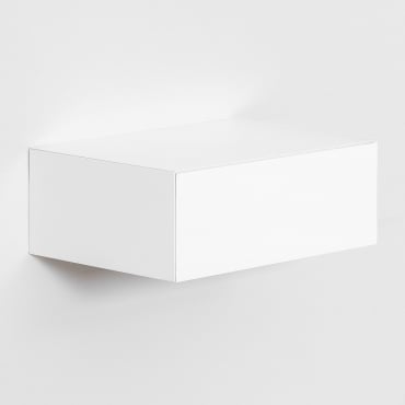 Pack De 2 Tables De Chevet Flottantes Florens Blanc & ↔︎ 40 Cm - Sklum