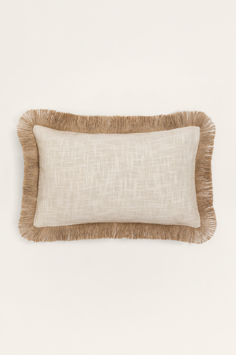 Coussin rectangulaire 30x50 cm en coton Paraiba