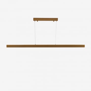 Plafonnier Linéaire Led En Métal Nilam (120 Cm) Jaune Or - Sklum