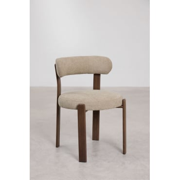 Pack de 4 chaises de salle à manger rembourrées et en fer Jolie