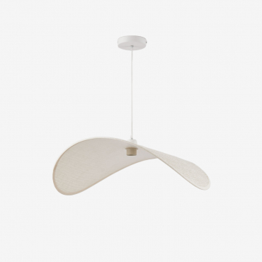 Plafonnier En Lin Basil Beige Crème & 65 X 60 Cm - Sklum