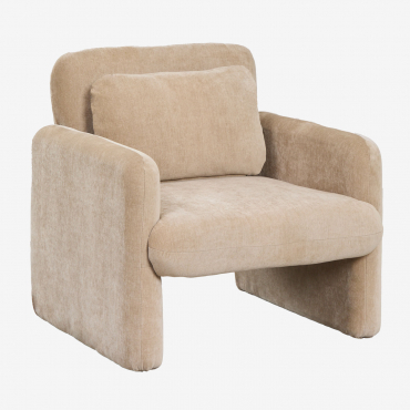 Fauteuil Chenille Jeison Brun Blé - Sklum