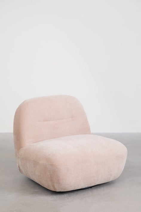 Pack de 2 fauteuils pivotants chenille Sernin - Chenille Rose Quartz