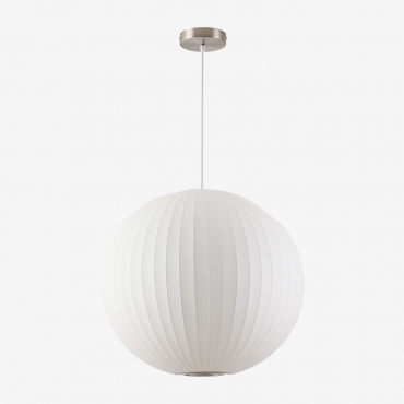 Plafonnier En Soie Artificielle Et Fer Worel B - Sklum