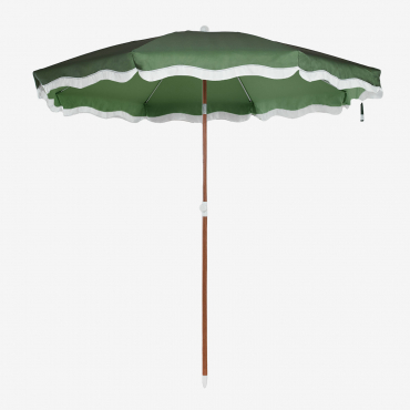 Parasol Jarko Ø230 Cm En Tissu Et Acier Vert Choux - Sklum