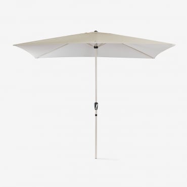 Parasol En Tissu Et Aluminium (200x300 Cm) Itzal Tapioca Beige - Sklum
