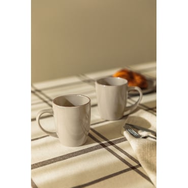 Pack de 2 tasses à café 34 cl en grès Ronilena