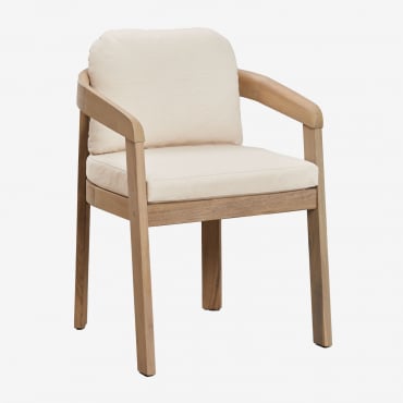 Chaise De Salle À Manger En Bois D'acacia Uleno Acacia Marron Clair - Sklum