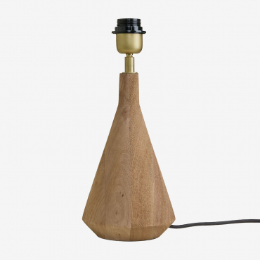Base De Lampe De Table ↑25 Cm En Bois De Manguier Alabama Bois De Mangue - Sklum