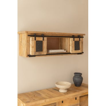 Etagère murale en manguier Uain