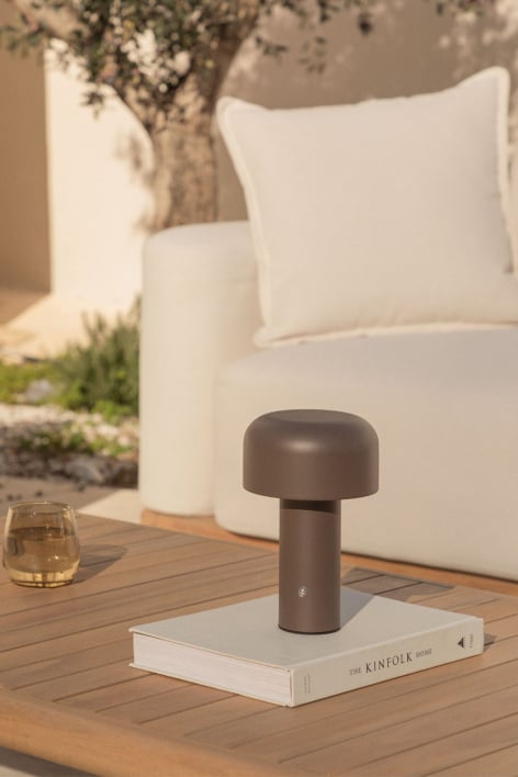 Lampe de table LED sans fil pour extérieur en fer Loentia