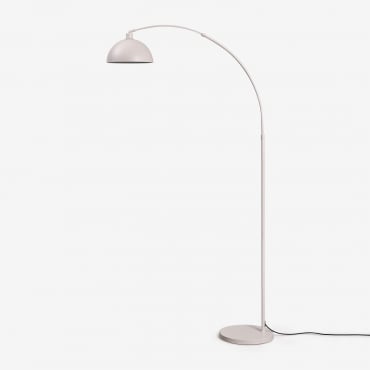 Lampadaire D'extérieur En Fer Diala Tapioca Beige & ↑200 Cm - Sklum