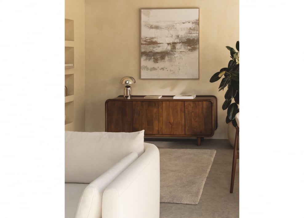 Buffet Gina en bois de manguier 175x43 cm