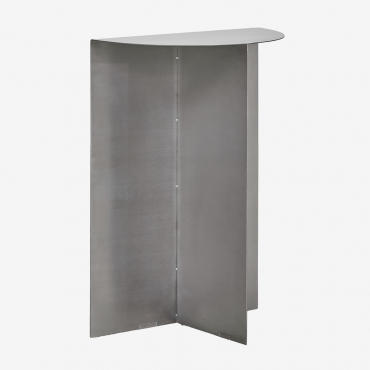 Table D'appoint Nadina En Acier Brossé 40x20 Cm ↑55 Cm - Sklum