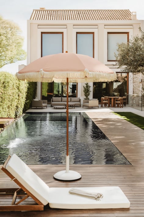 Parasol Miska Ø175 cm en tissu et acier