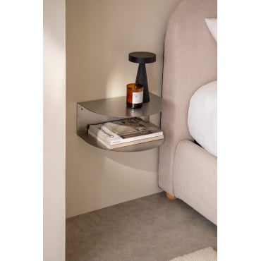 Table de chevet flottante en acier inoxydable Taifa