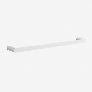Porte-serviettes Mural Avec Barre (↔︎60 Cm) Pour Salle De Bain En Acier Inoxydable Alameda Blanc - Sklum
