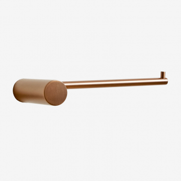 Porte-rouleau Pour Salle De Bain En Acier Inoxydable Devon Jaune Or Rose - Sklum