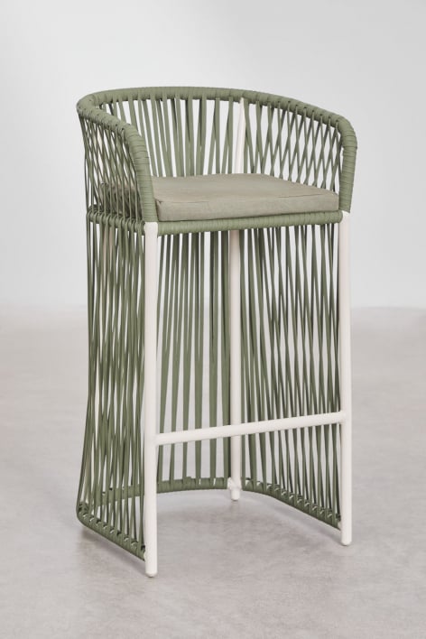 Tabouret haut Sophie - Vert Militaire Clair