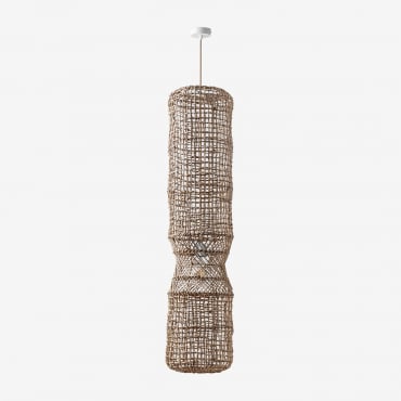Plafonnier D'extérieur Aleida Naturel - Blanc & ↑130 Cm Aleida - Sklum