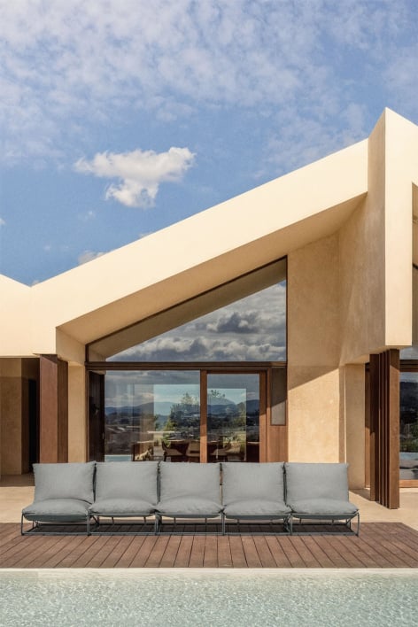 Canapé modulaire de jardin 5 pièces Amaro