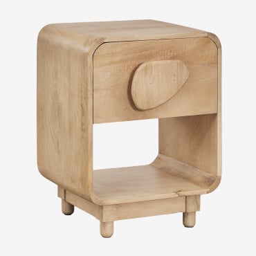 Lot De 2 Tables De Chevet Joel En Bois De Manguier Et D'acacia Bois De Mangue - Sklum