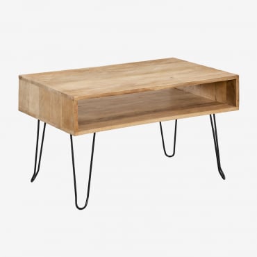 Table Basse En Bois De Manguier Dugan Bois De Mangue - Sklum