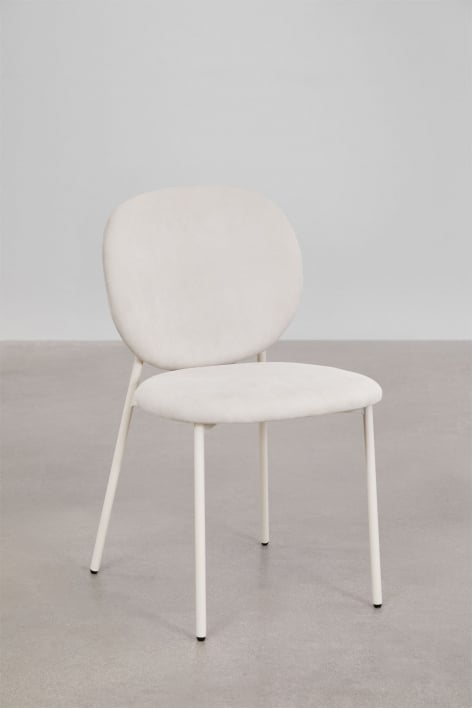 Lot de 4 chaises de salle à manger empilables rembourrées Gloriel