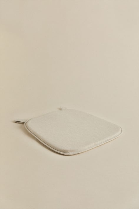 Coussin de chaise de jardin Zole - Tissu Beige crème