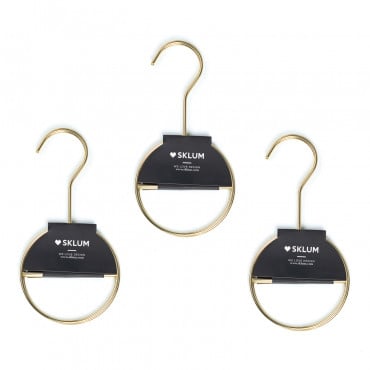 Lot De 6 Cintres Métallisés Pour Accessoires Gärde Doré - Sklum