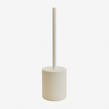 Brosse De Toilette En Abs Ozene Blanc Gardenia - Sklum