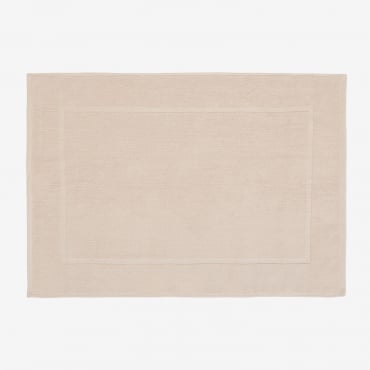 Tapis De Bain Rectangulaire 50x80 Cm En Coton Danel Rose Pâle - Sklum