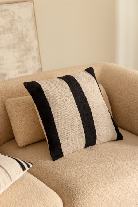 Coussin carré 45x45 cm en coton Corwin
