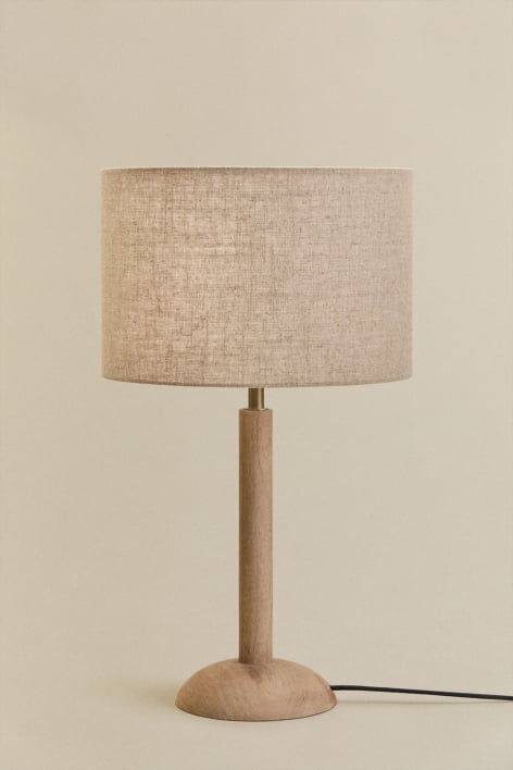 Lampe de table en bois de manguier Harry - Bois de Mangue