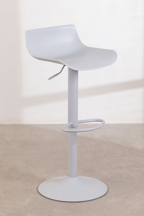 Lot de 2 tabourets hauts réglables gris clair Arjenn - Gris Clair