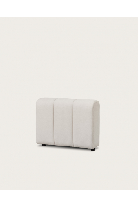 Accoudoir droit pour canapé modulable en tissu bouclé Eliot